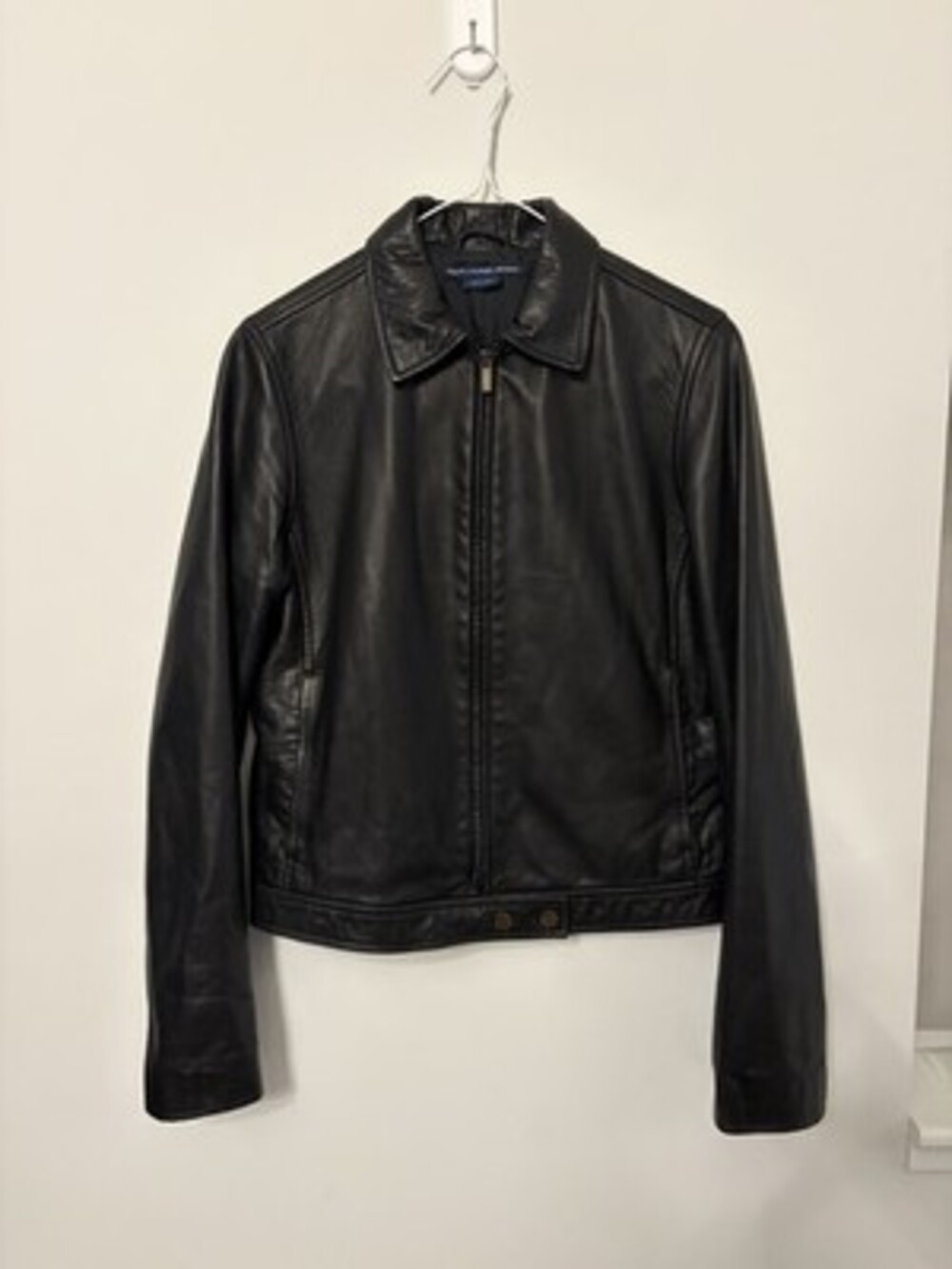 Polo Ralph Lauren Leather Rider Jacket Racer Sport Vintage Women Moto Y2K